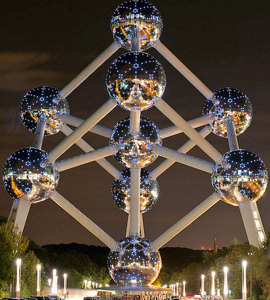 Dine at the Atomium for panoramic views of the city 